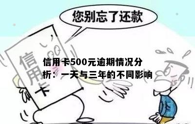 信用卡500元逾期情况分析：一天与三年的不同影响