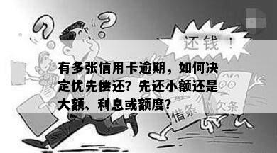 有多张信用卡逾期，如何决定优先偿还？先还小额还是大额、利息或额度？