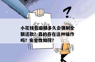 小花钱包逾期多久会强制全额还款？真的存在这种操作吗？安全性如何？