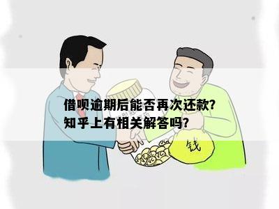 借呗逾期后能否再次还款？知乎上有相关解答吗？