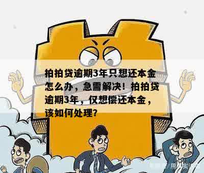 拍拍贷逾期3年只想还本金怎么办，急需解决！拍拍贷逾期3年，仅想偿还本金，该如何处理？