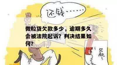 微粒贷欠款多少，逾期多久会被法院起诉？判决结果如何？