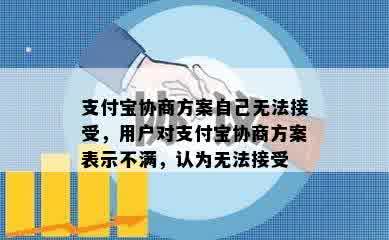 支付宝协商方案自己无法接受，用户对支付宝协商方案表示不满，认为无法接受