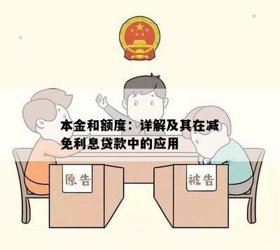 本金和额度：详解及其在减免利息贷款中的应用