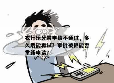 农行乐分易申请不通过，多久后能再试？审批被拒能否重新申请？