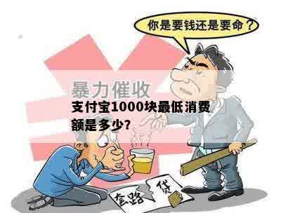 支付宝1000块更低消费额是多少？