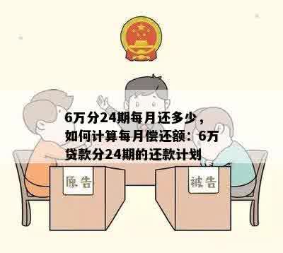 6万分24期每月还多少，如何计算每月偿还额：6万贷款分24期的还款计划