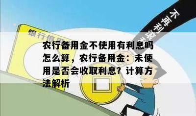 农行备用金不使用有利息吗怎么算，农行备用金：未使用是否会收取利息？计算方法解析