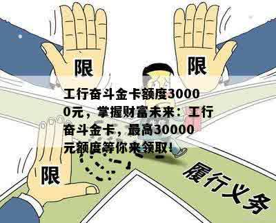 工行奋斗金卡额度30000元，掌握财富未来：工行奋斗金卡，更高30000元额度等你来领取！