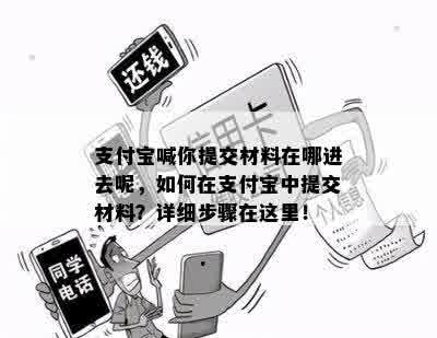 支付宝喊你提交材料在哪进去呢，如何在支付宝中提交材料？详细步骤在这里！