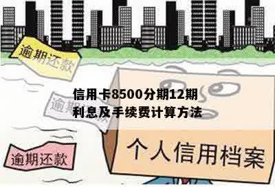 信用卡8500分期12期利息及手续费计算方法