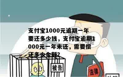 支付宝1000元逾期一年要还多少钱，支付宝逾期1000元一年未还，需要偿还多少金额？