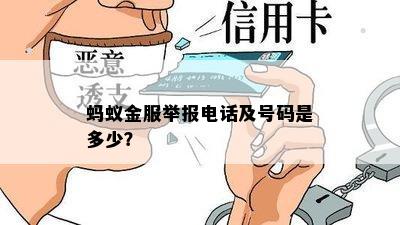 蚂蚁金服举报电话及号码是多少？