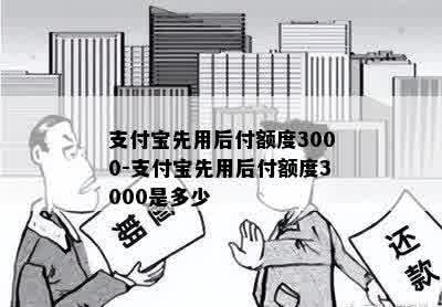 支付宝先用后付额度3000-支付宝先用后付额度3000是多少