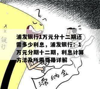 浦发银行1万元分十二期还需多少利息，浦发银行：1万元分期十二期，利息计算方法及所需费用详解