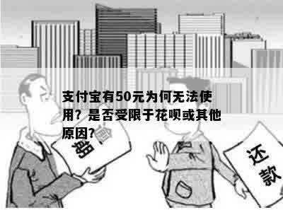 支付宝有50元为何无法使用？是否受限于花呗或其他原因？