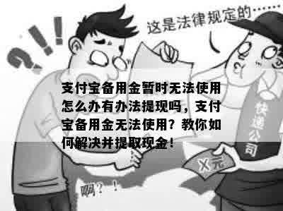 支付宝备用金暂时无法使用怎么办有办法提现吗，支付宝备用金无法使用？教你如何解决并提取现金！