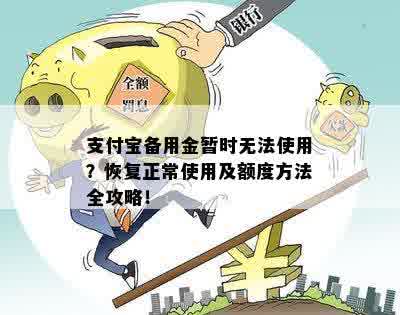 支付宝备用金暂时无法使用？恢复正常使用及额度方法全攻略！