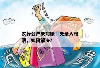 农行公户未对账：无录入权限，如何解决？