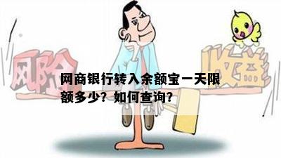 网商银行转入余额宝一天限额多少？如何查询？