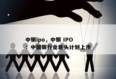 中银ipo，中银 IPO：中国银行业巨头计划上市