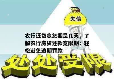 农行还贷宽恕期是几天，了解农行房贷还款宽限期：轻松避免逾期罚款