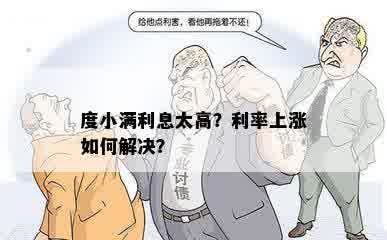 度小满利息太高？利率上涨如何解决？