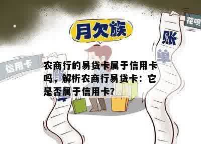 农商行的易贷卡属于信用卡吗，解析农商行易贷卡：它是否属于信用卡？