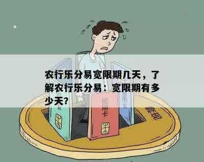 农行乐分易宽限期几天，了解农行乐分易：宽限期有多少天？