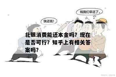 北银消费能还本金吗？现在是否可行？知乎上有相关答案吗？