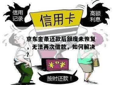 京东金条还款后额度未恢复，无法再次借款，如何解决？