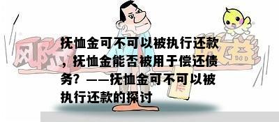 抚恤金可不可以被执行还款，抚恤金能否被用于偿还债务？——抚恤金可不可以被执行还款的探讨