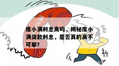 度小满利息高吗，揭秘度小满贷款利息，是否真的高不可攀？