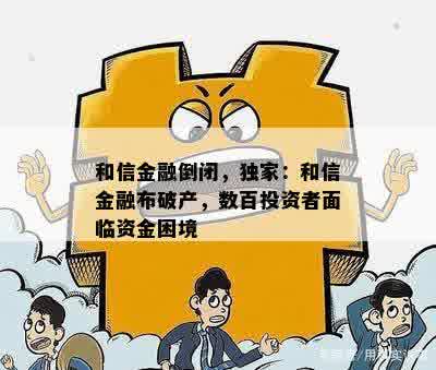 和信金融倒闭，独家：和信金融布破产，数百投资者面临资金困境