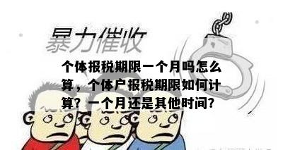 个体报税期限一个月吗怎么算，个体户报税期限如何计算？一个月还是其他时间？