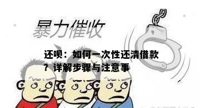 还呗：如何一次性还清借款？详解步骤与注意事