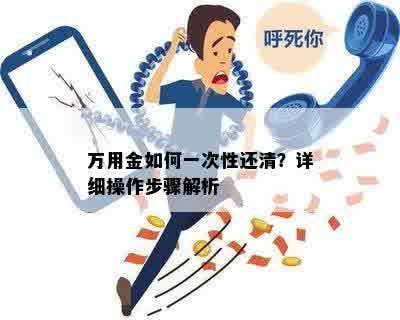 万用金如何一次性还清？详细操作步骤解析