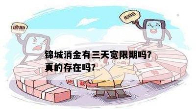 锦城消金有三天宽限期吗？真的存在吗？