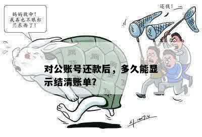 对公账号还款后，多久能显示结清账单？