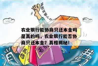 农业银行能协商只还本金吗是真的吗，农业银行能否协商只还本金？真相揭秘！