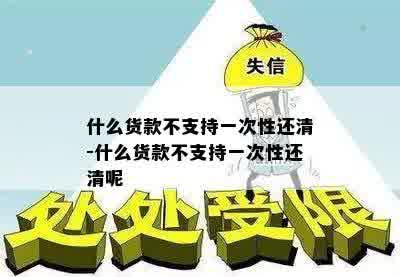 什么货款不支持一次性还清-什么货款不支持一次性还清呢