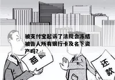 被支付宝起诉了法院会冻结被告人所有银行卡及名下资产吗？