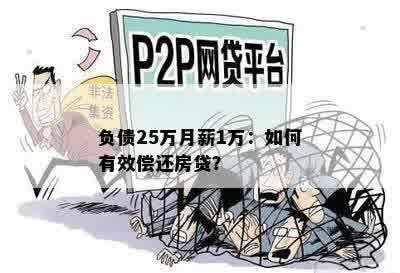 负债25万月薪1万：如何有效偿还房贷？