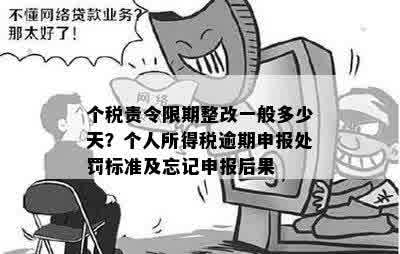 个税责令限期整改一般多少天？个人所得税逾期申报处罚标准及忘记申报后果