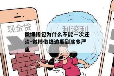 微博钱包为什么不能一次还清-微博借钱逾期到底多严重