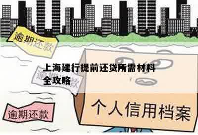 上海建行提前还贷所需材料全攻略