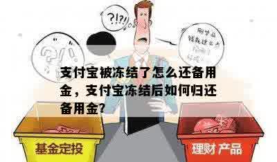 支付宝被冻结了怎么还备用金，支付宝冻结后如何归还备用金？