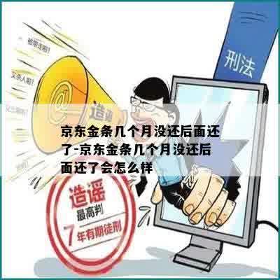 京东金条几个月没还后面还了-京东金条几个月没还后面还了会怎么样