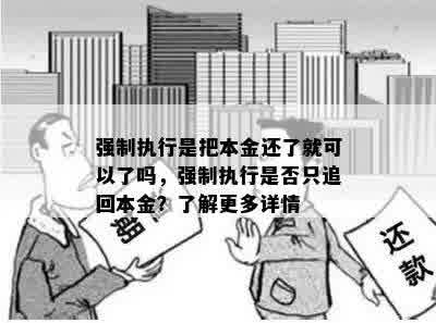 强制执行是把本金还了就可以了吗，强制执行是否只追回本金？了解更多详情