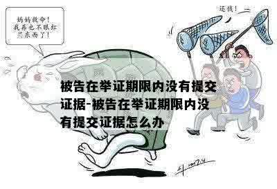 被告在举证期限内没有提交证据-被告在举证期限内没有提交证据怎么办